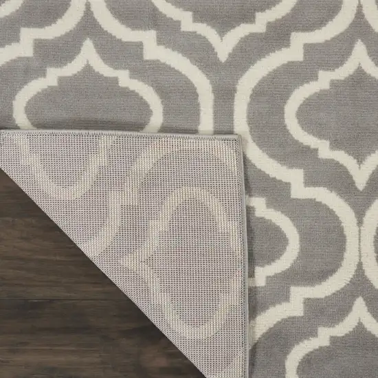 Gray Moroccan Power Loom Area Rug Photo 8