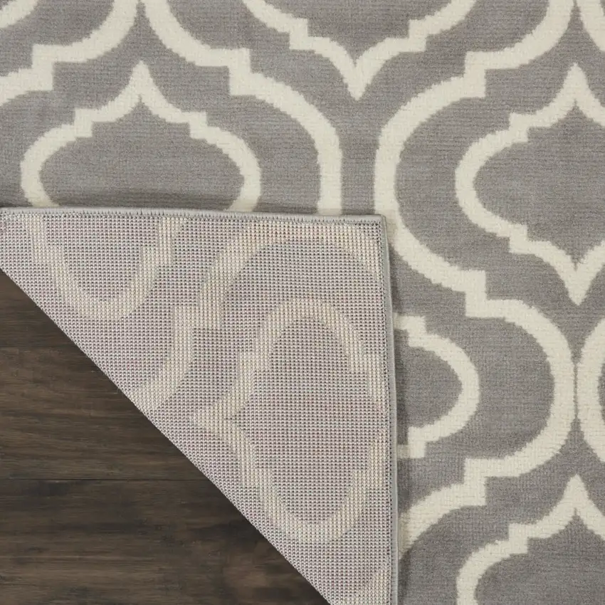 Gray Moroccan Power Loom Area Rug Photo 8
