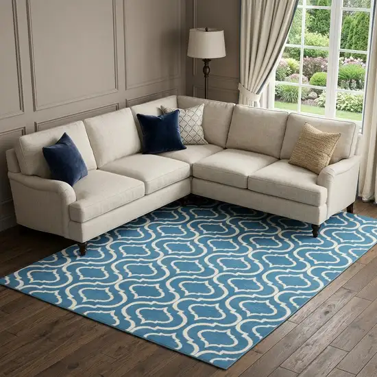Gray Moroccan Power Loom Area Rug Photo 1