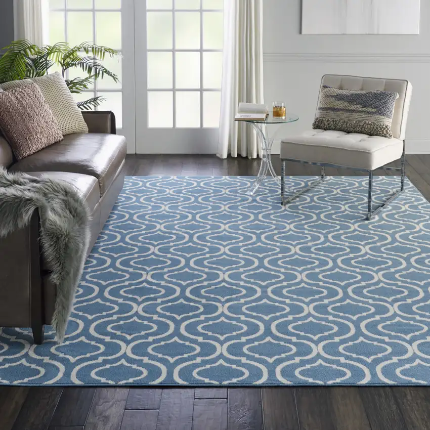 Gray Moroccan Power Loom Area Rug Photo 5