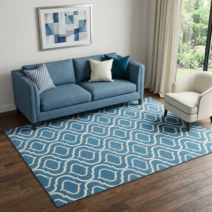 Gray Moroccan Power Loom Area Rug Photo 1