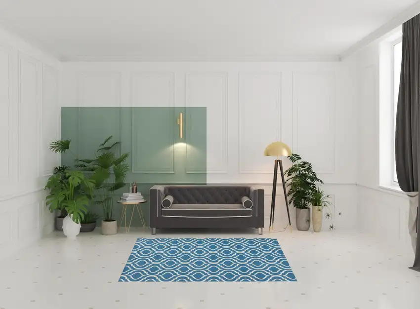Gray Moroccan Power Loom Area Rug Photo 2