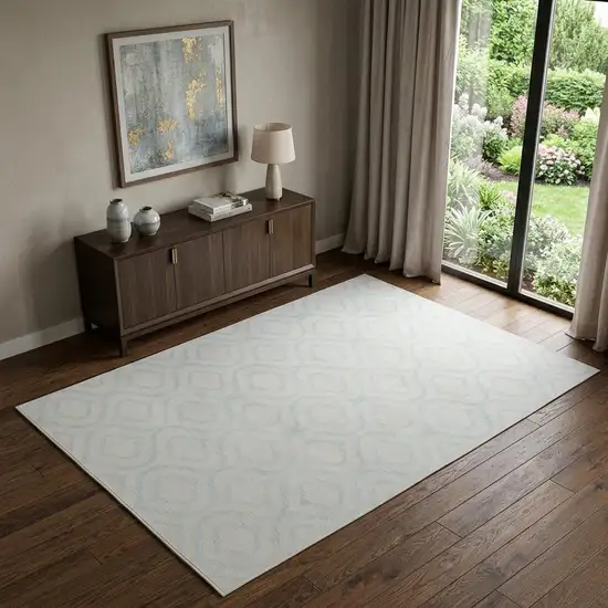 Gray Moroccan Power Loom Area Rug Photo 1