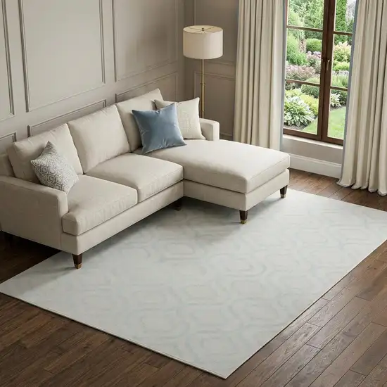 Gray Moroccan Power Loom Area Rug Photo 1