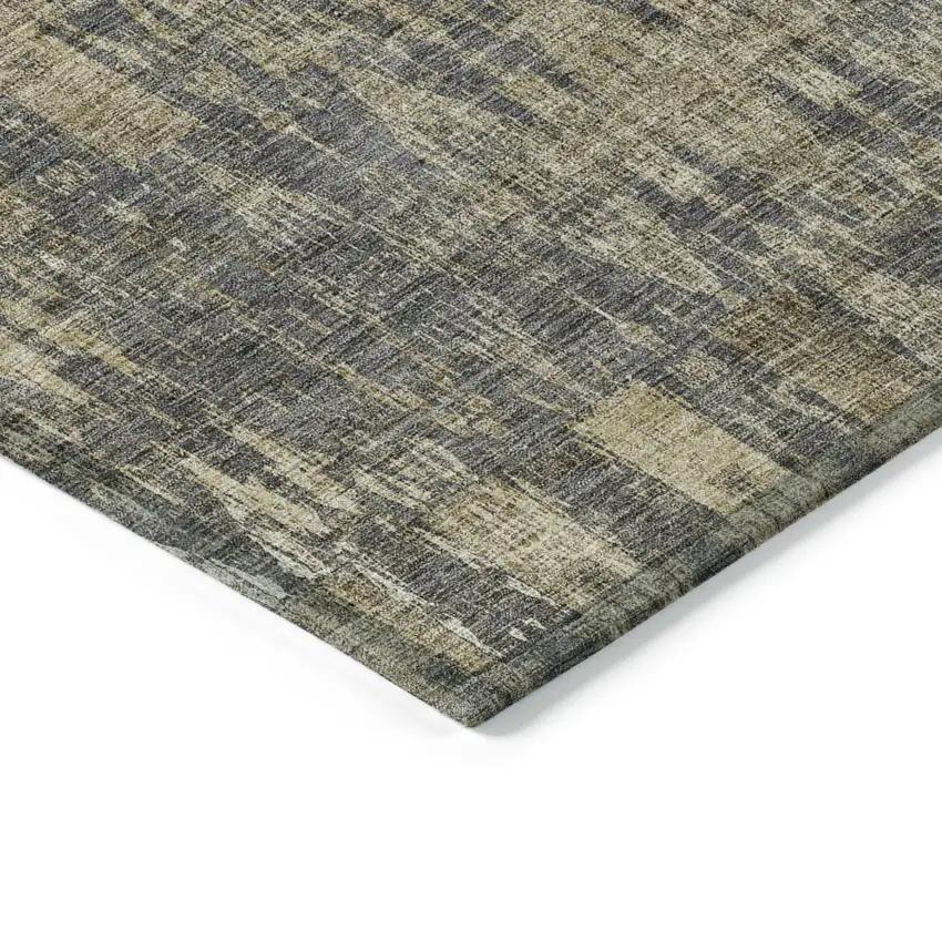 Gray Moroccan Washable Non Skid Indoor Outdoor Area Rug Photo 5