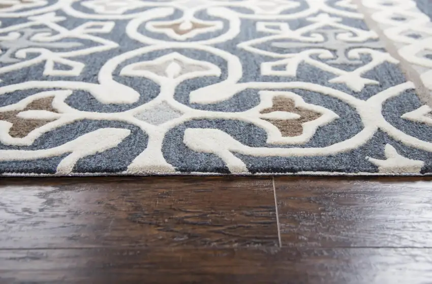 Gray Natural Taupe And Brown Wool Moroccan Hand Tufted Area Rug Photo 5