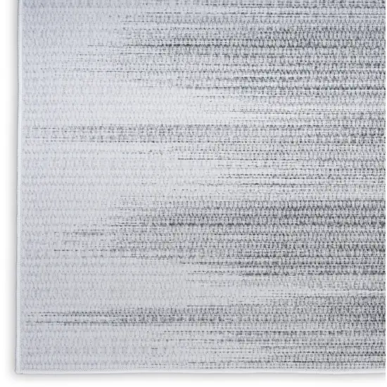 Gray Ombre Distressed Non Skid Area Rug Photo 9