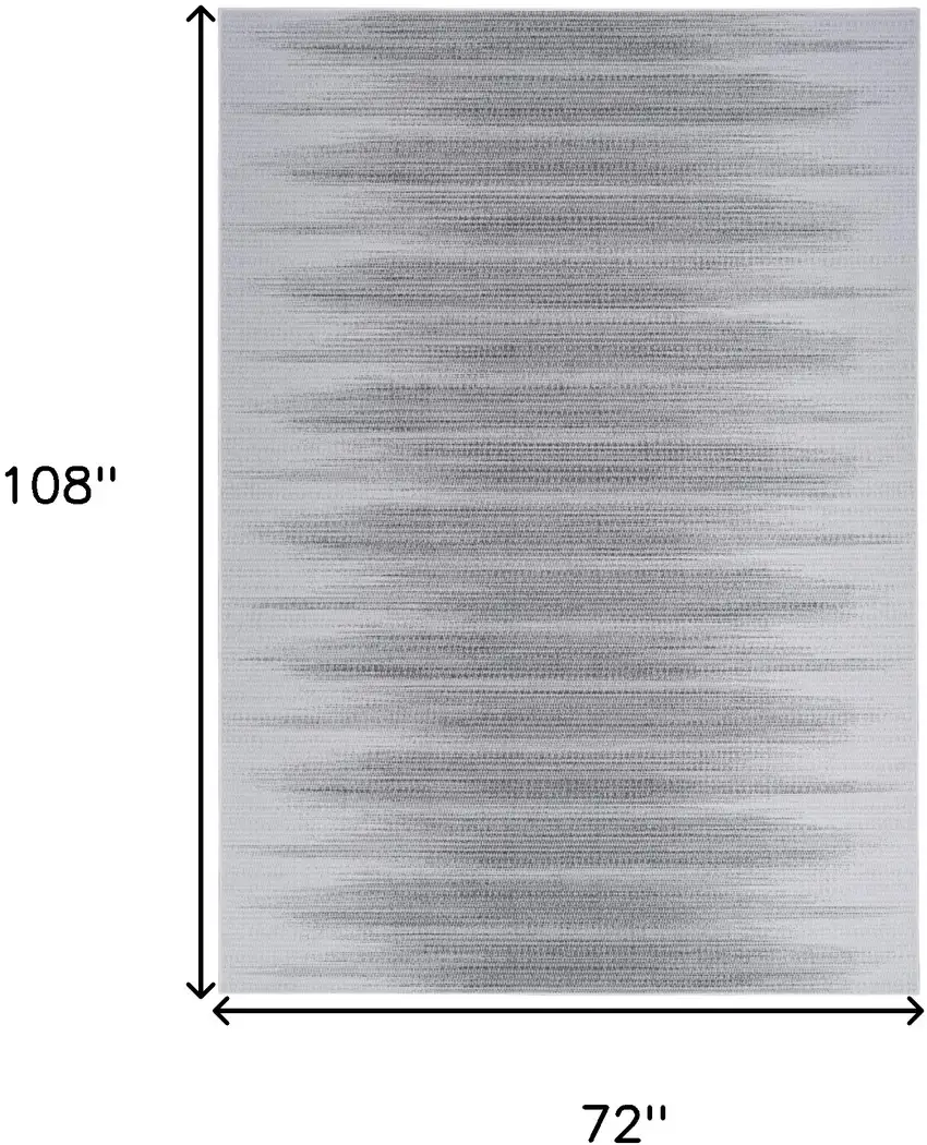 Gray Ombre Distressed Non Skid Area Rug Photo 3
