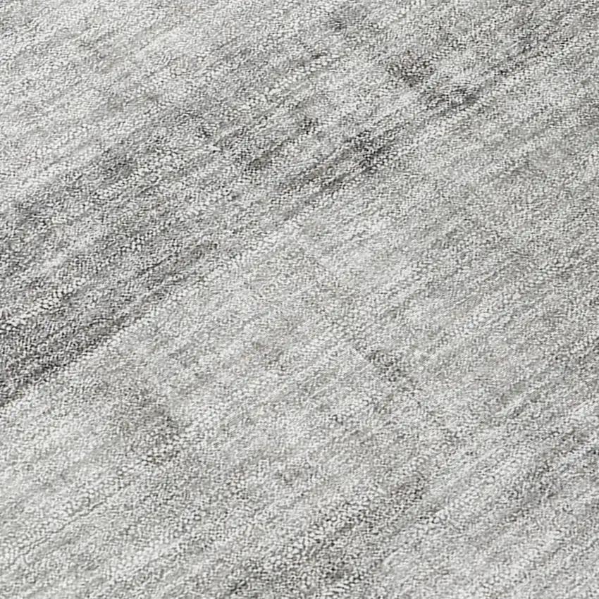 Gray Ombre Washable Non Skid Indoor Outdoor Area Rug Photo 8