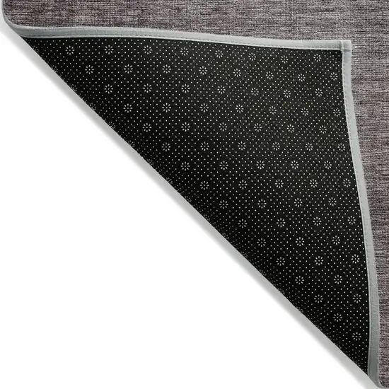 Gray Ombre Washable Non Skid Indoor Outdoor Area Rug Photo 4