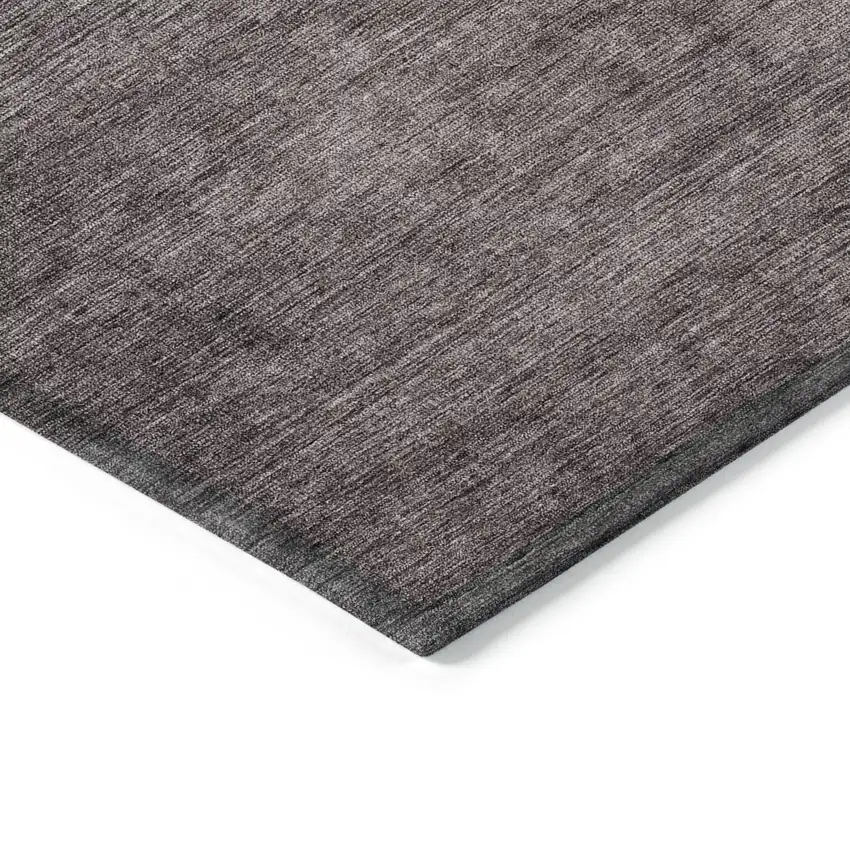 Gray Ombre Washable Non Skid Indoor Outdoor Area Rug Photo 4