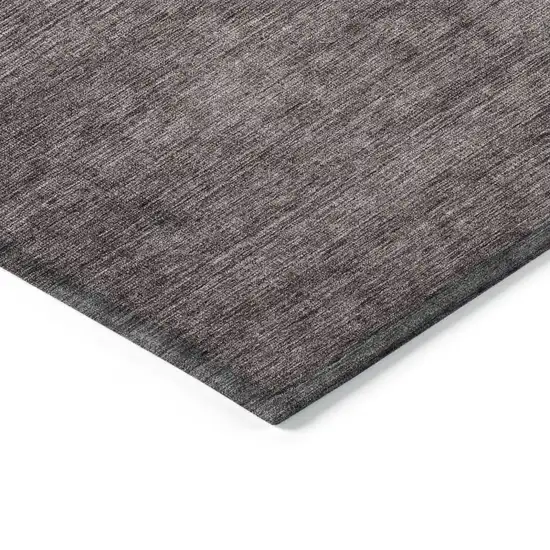Gray Ombre Washable Non Skid Indoor Outdoor Area Rug Photo 4
