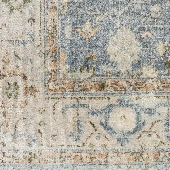 Gray Oriental Distressed Area Rug Photo 7