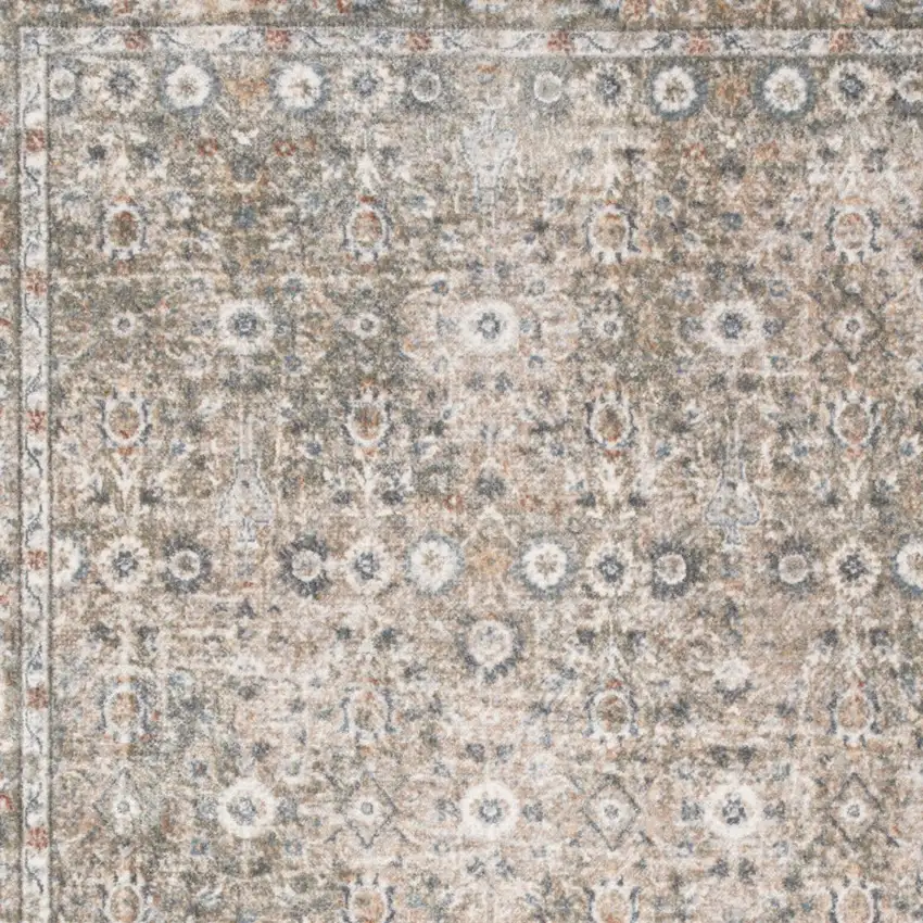 Gray Oriental Power Loom Area Rug Photo 8