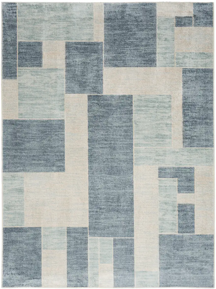 Gray Oriental Power Loom Distressed Washable Area Rug Photo 1