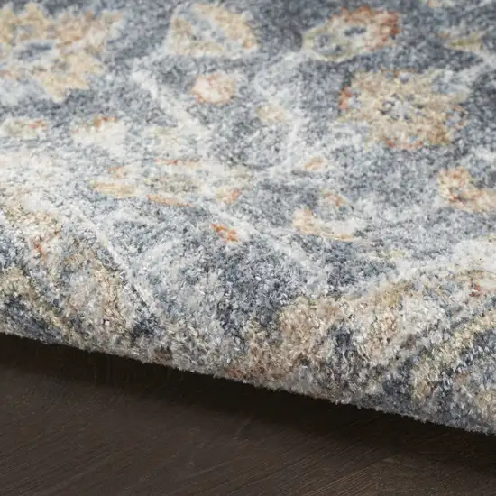 Gray Oriental Power Loom Distressed Washable Area Rug Photo 8