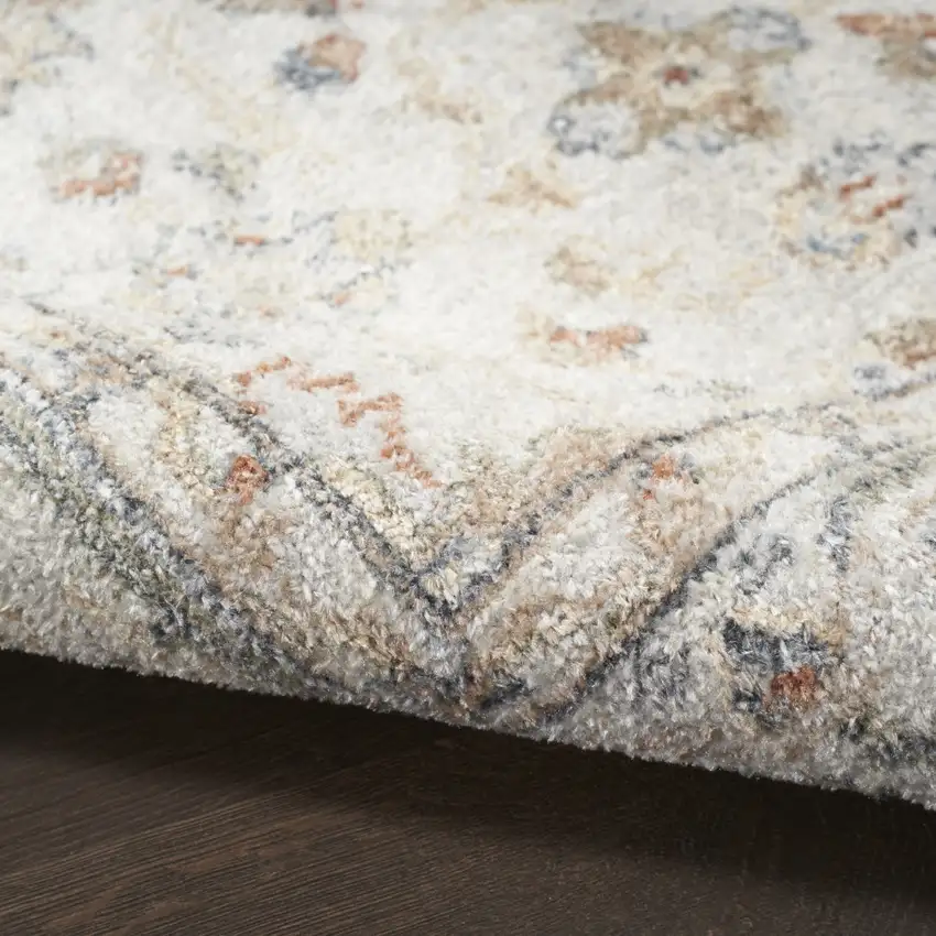 Gray Oriental Power Loom Distressed Washable Area Rug Photo 7