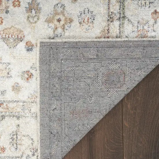 Gray Oriental Power Loom Distressed Washable Area Rug Photo 9
