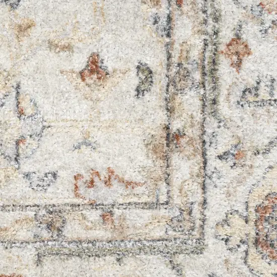 Gray Oriental Power Loom Distressed Washable Area Rug Photo 3