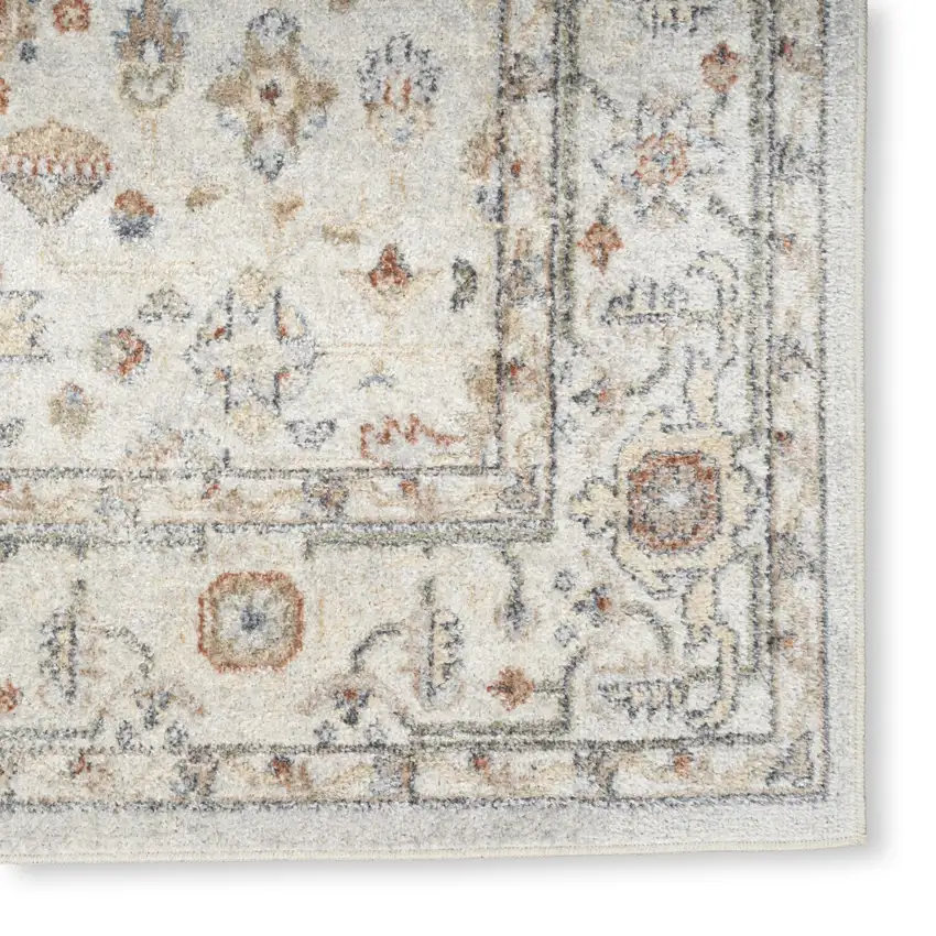 Gray Oriental Power Loom Distressed Washable Area Rug Photo 8