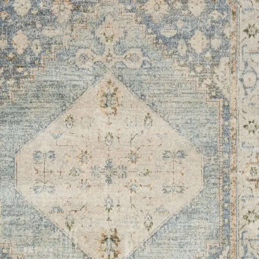 Gray Oriental Power Loom Distressed Washable Area Rug Photo 6