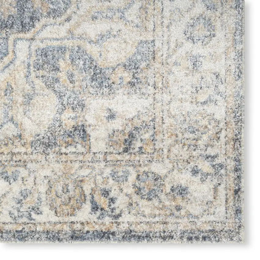 Gray Oriental Power Loom Washable Area Rug Photo 8