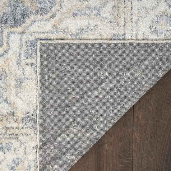 Gray Oriental Power Loom Washable Area Rug Photo 9