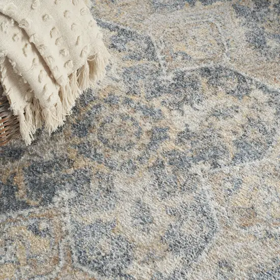 Gray Oriental Power Loom Washable Area Rug Photo 9