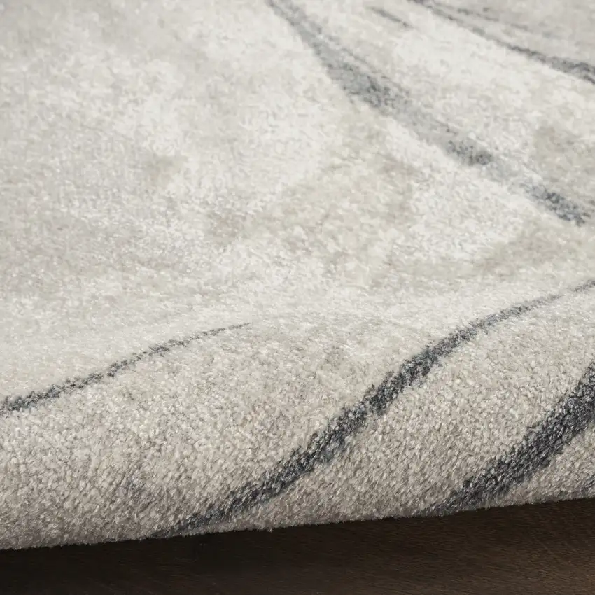 Gray Oriental Power Loom Washable Area Rug Photo 9