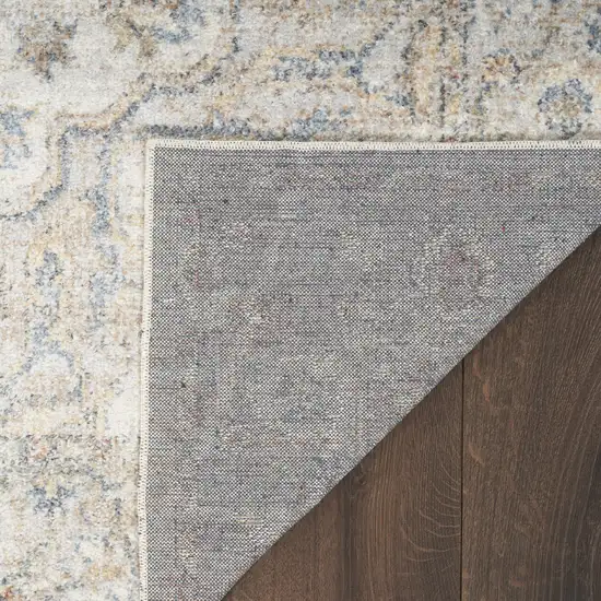 Gray Oriental Power Loom Washable Area Rug Photo 9