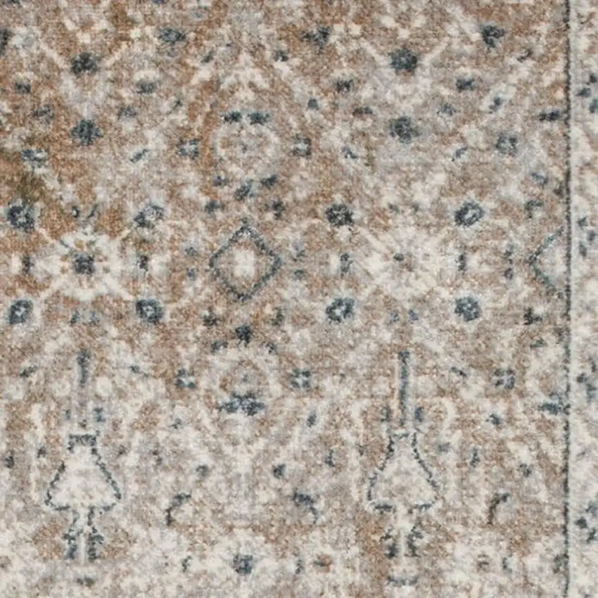 Gray Oriental Power Loom Washable Area Rug Photo 3