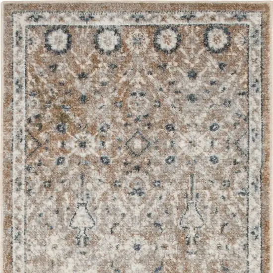 Gray Oriental Power Loom Washable Area Rug Photo 3