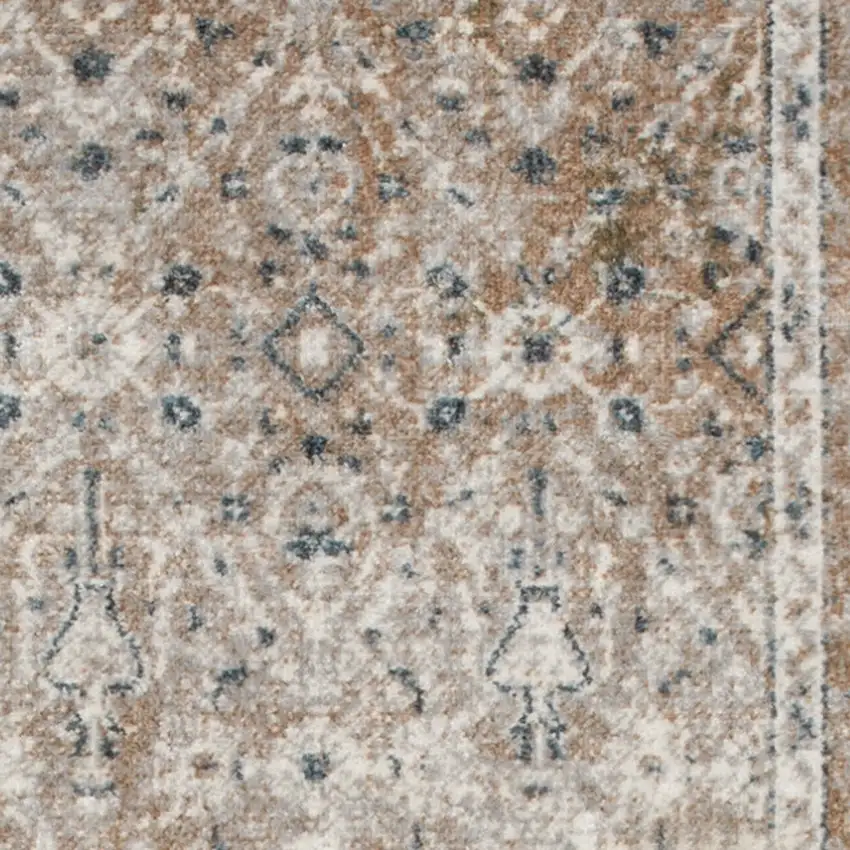 Gray Oriental Power Loom Washable Area Rug Photo 7