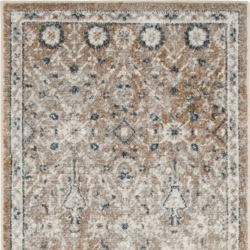 Gray Oriental Power Loom Washable Area Rug Photo 8