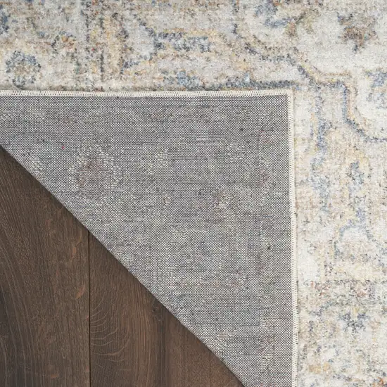 Gray Oriental Power Loom Washable Area Rug Photo 8