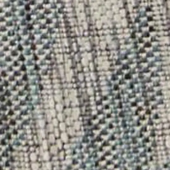 Gray Floral Indoor Outdoor Area Rug Photo 9