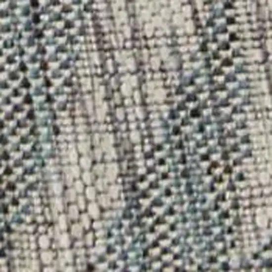 Gray Floral Indoor Outdoor Area Rug Photo 8