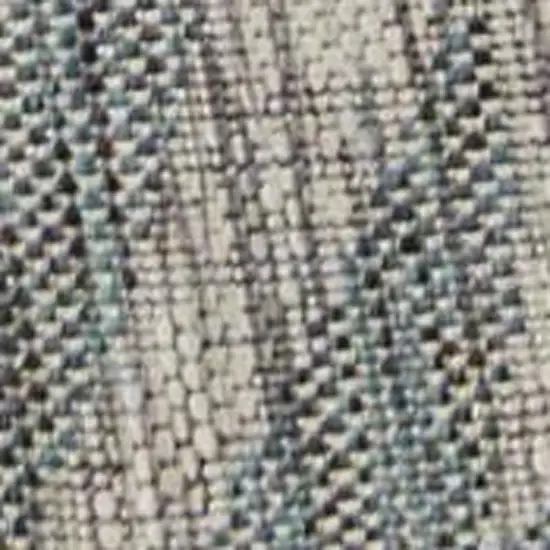 Gray Floral Indoor Outdoor Area Rug Photo 8