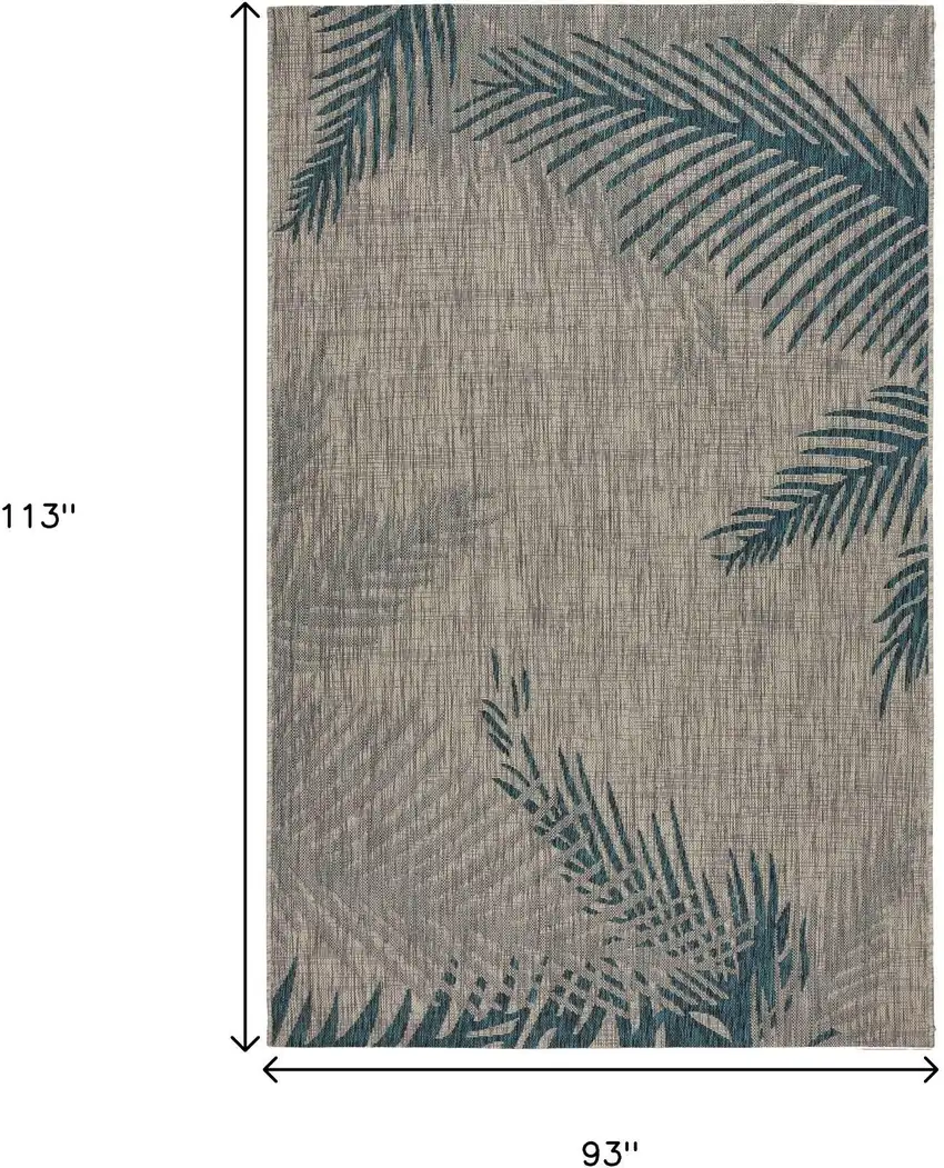 Gray Indoor Outdoor Area Rug Photo 3