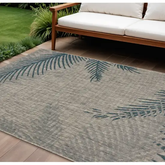 Gray Indoor Outdoor Area Rug Photo 1