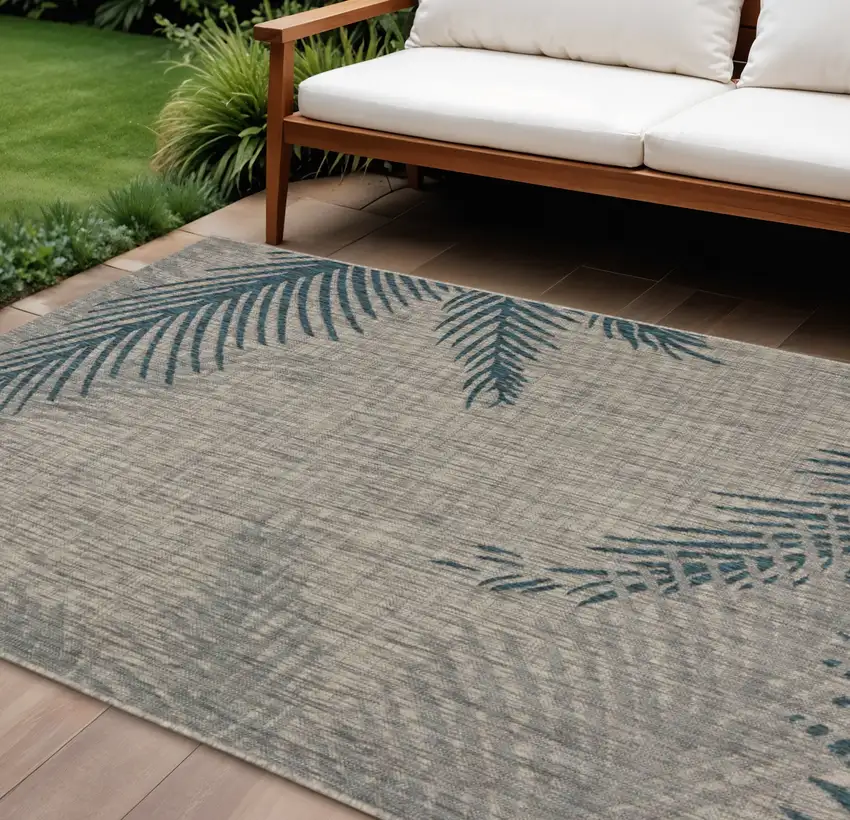 Gray Indoor Outdoor Area Rug Photo 1