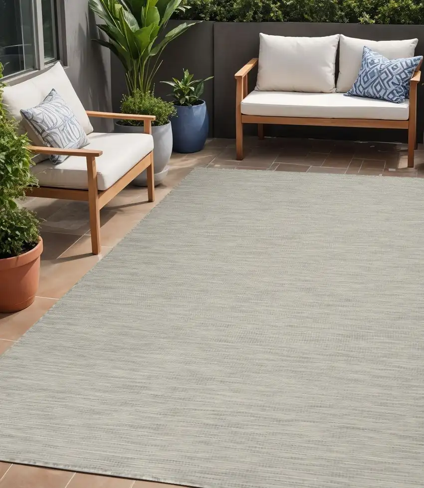 Gray Power Loom Area Rug Photo 1