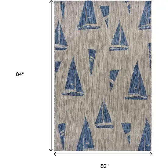 Gray Indoor Outdoor Area Rug Photo 3