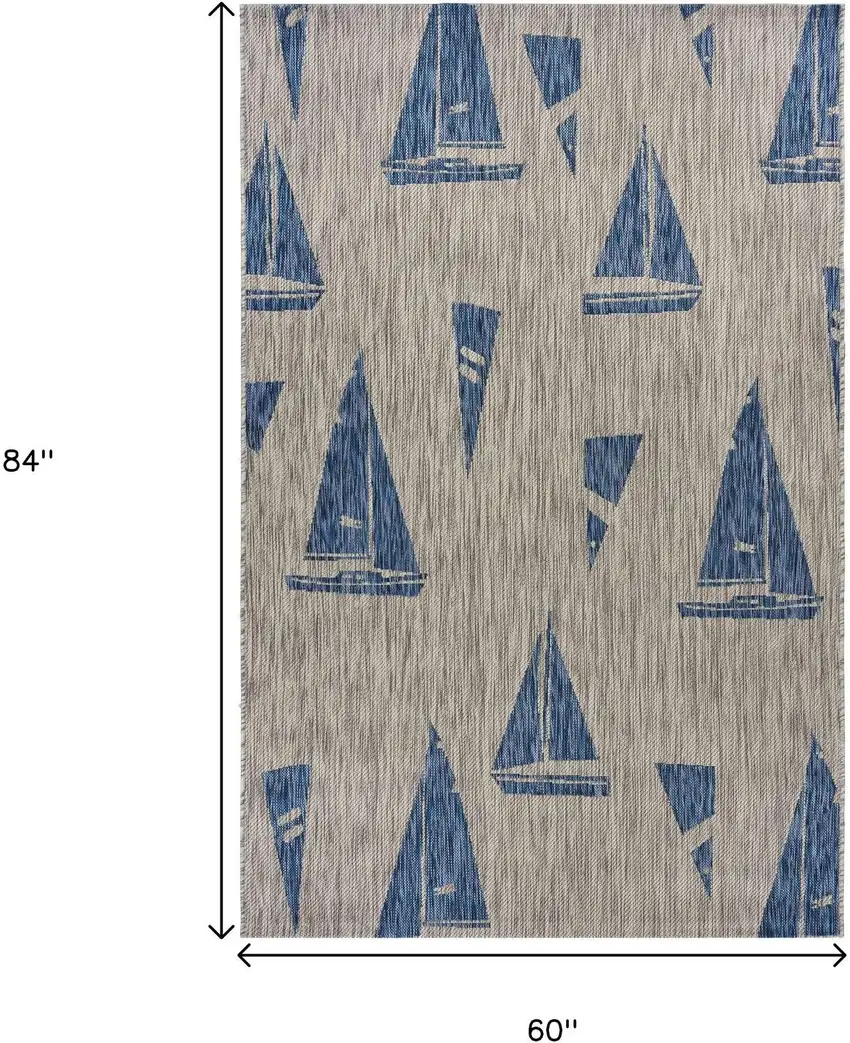 Gray Indoor Outdoor Area Rug Photo 3