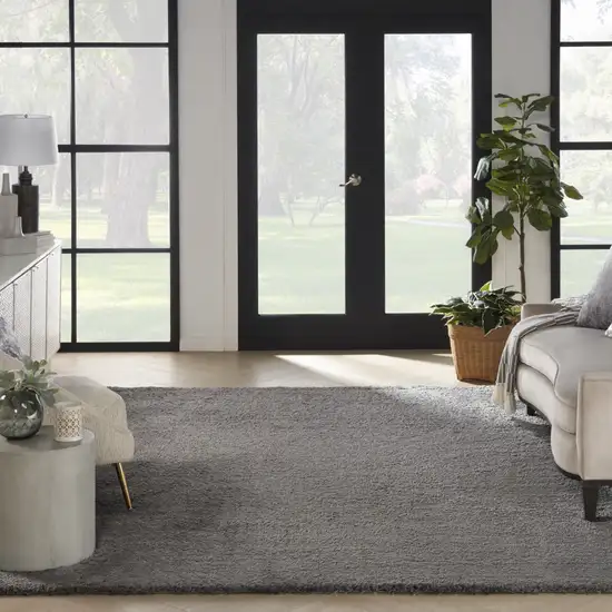 Gray Shag Area Rug Photo 4
