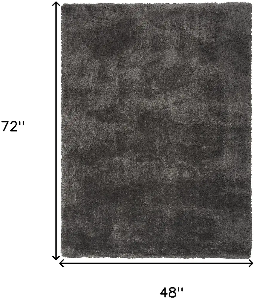 Gray Shag Area Rug Photo 3