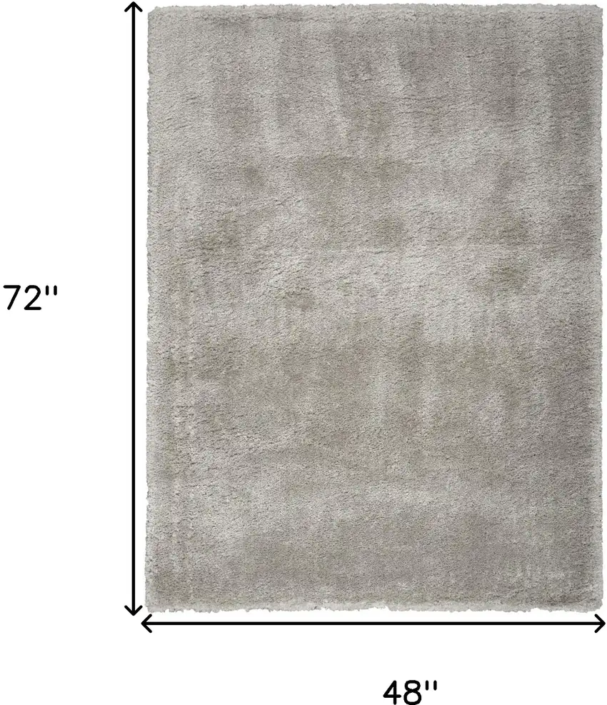 Gray Shag Area Rug Photo 3