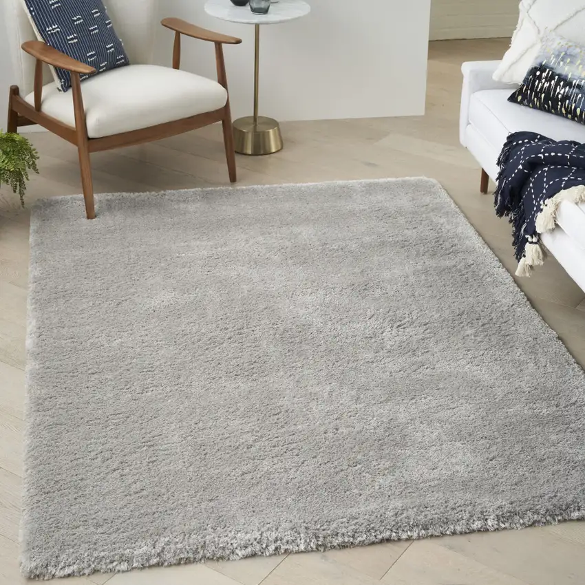 Gray Shag Area Rug Photo 6
