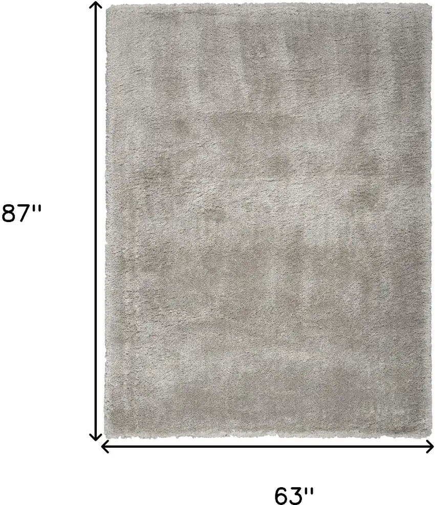 Gray Shag Area Rug Photo 3