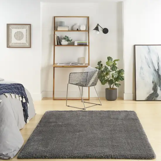 Gray Shag Area Rug Photo 3